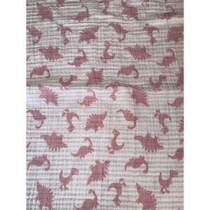 Nordstrom Baby Swaddle Muslin Dinosaur Print One Size Blanket Security Lovie